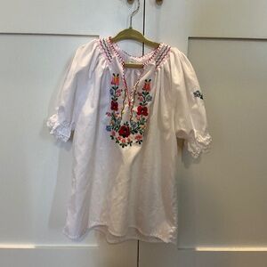 Girls Hungarian traditional blouse